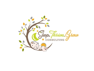 Sleep.Thrive.Grow Consulting logo design by XyloParadise