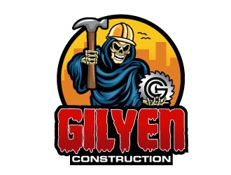 Gilyen Construction logo design by Suvendu