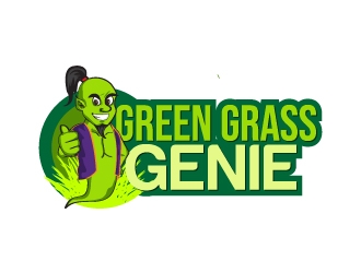 Green Grass Genie logo design by yans