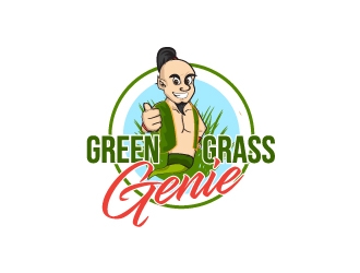Green Grass Genie logo design by yans