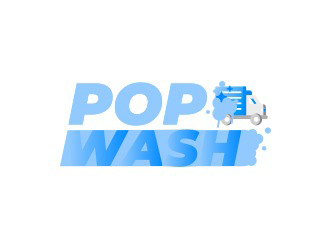 PopWash logo design by BeDesign