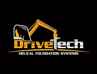 DriveTech Helical Foundation Systems logo design by sakarep