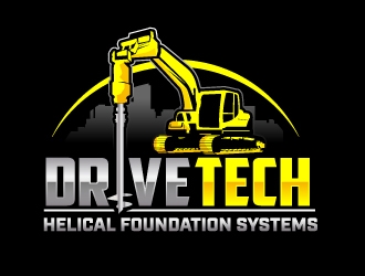 DriveTech Helical Foundation Systems logo design by jaize
