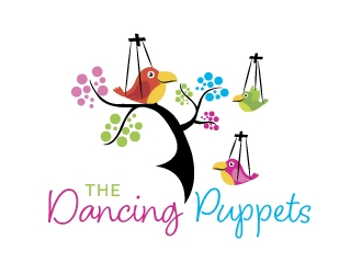 The Dancing Puppets  logo design by karjen