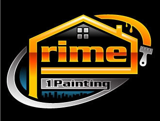 Prime 1 Painting  logo design by design_brush