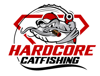 Hardcore Catfishing logo design by THOR_