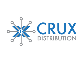 Crux Distribution logo design by enan+graphics