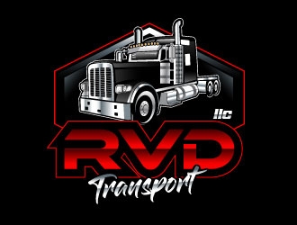 RVD Transport LLC logo design by Suvendu