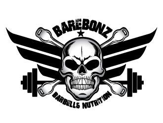 BareBonz Barbell & Nutrition logo design by usef44