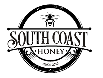 South Coast Honey logo design by coco