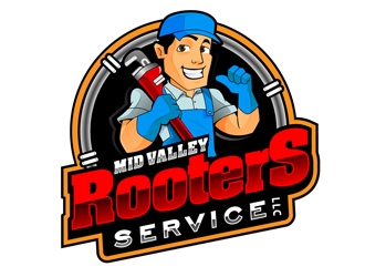 Mid Valley Rooters Service LLC logo design by DreamLogoDesign