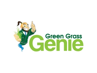 Green Grass Genie logo design by karjen