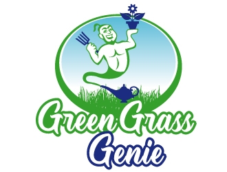 Green Grass Genie logo design by PMG