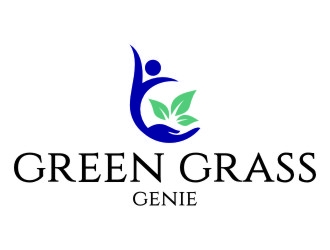 Green Grass Genie logo design by jetzu