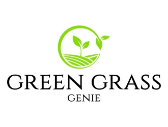 Green Grass Genie logo design by jetzu