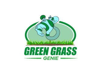 Green Grass Genie logo design by karjen