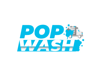 PopWash logo design by BeDesign