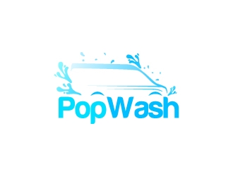 PopWash logo design by Rock