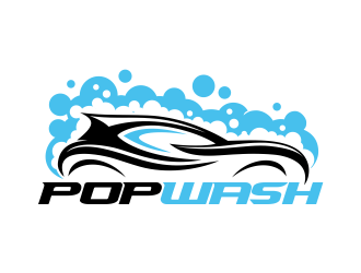 PopWash logo design by AisRafa