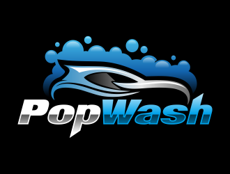 PopWash logo design by AisRafa