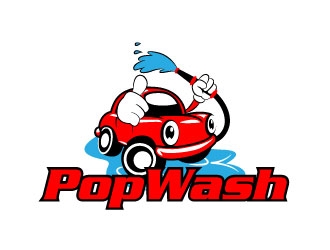 PopWash logo design by karjen