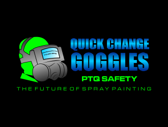 (COMPANY NAME IS PTQ SAFETY )   QUICK CHANGE GOGGLES logo design by beejo