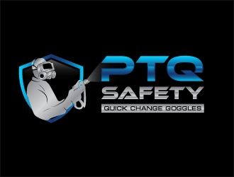 (COMPANY NAME IS PTQ SAFETY )   QUICK CHANGE GOGGLES logo design by mewlana