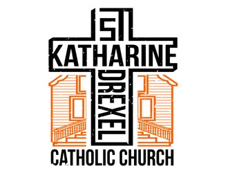 St Katharine Drexel Catholic Church logo design by CreativeMania