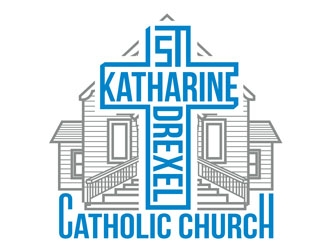 St Katharine Drexel Catholic Church logo design by CreativeMania