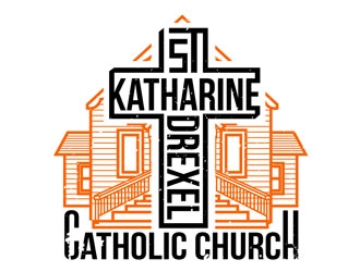 St Katharine Drexel Catholic Church logo design by CreativeMania