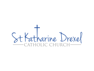 St Katharine Drexel Catholic Church logo design by qqdesigns