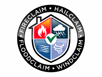 FireClaim.com/FloodClaim.com/HailClaim.com/WindClaim.com logo design by agus