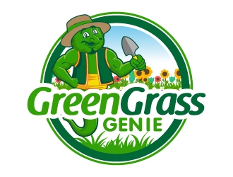 Green Grass Genie logo design by jaize