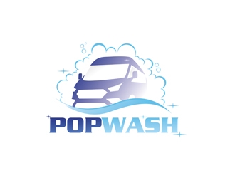 PopWash logo design by Project48