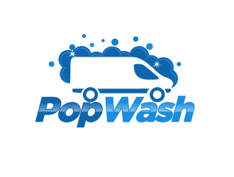 PopWash logo design by YONK