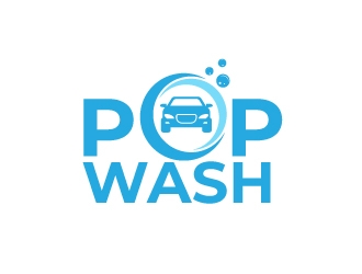 PopWash logo design by mawanmalvin