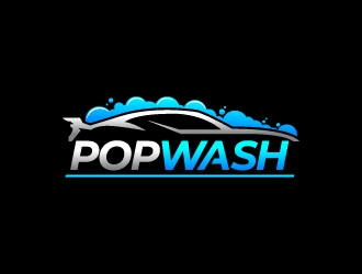 PopWash logo design by mawanmalvin