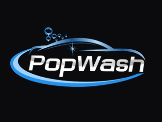 PopWash logo design by nikkl