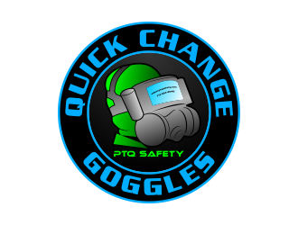 (COMPANY NAME IS PTQ SAFETY )   QUICK CHANGE GOGGLES logo design by beejo