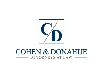 Cohen & Donahue Attorneys at Law logo design by labo