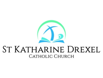 St Katharine Drexel Catholic Church logo design by jetzu