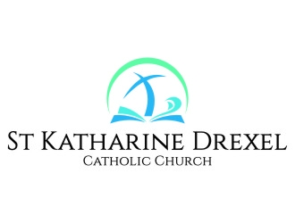 St Katharine Drexel Catholic Church logo design by jetzu