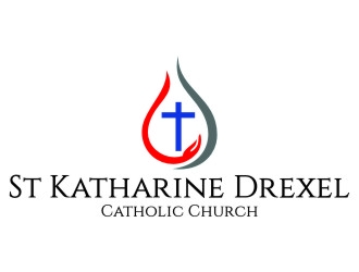 St Katharine Drexel Catholic Church logo design by jetzu
