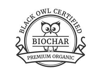 Black Owl BIOCHAR  specifically Premium Organic logo design by Gravity