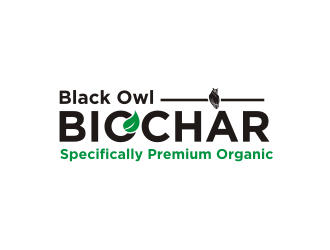 Black Owl BIOCHAR  specifically Premium Organic logo design by cintya