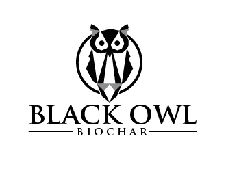 Black Owl BIOCHAR  specifically Premium Organic logo design by shravya