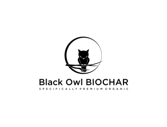 Black Owl BIOCHAR  specifically Premium Organic logo design by Adundas