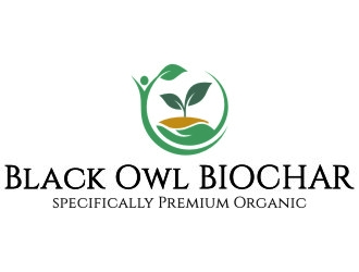 Black Owl BIOCHAR  specifically Premium Organic logo design by jetzu