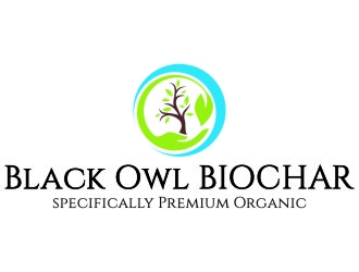 Black Owl BIOCHAR  specifically Premium Organic logo design by jetzu