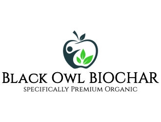 Black Owl BIOCHAR  specifically Premium Organic logo design by jetzu